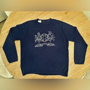 Vintage Early 00s Ben Sherman Dark Blue Sweater